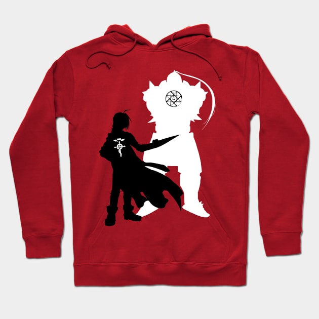 Edward and Aplhonse Elric FullMetal Alchemist Hoodie by SirTeealot